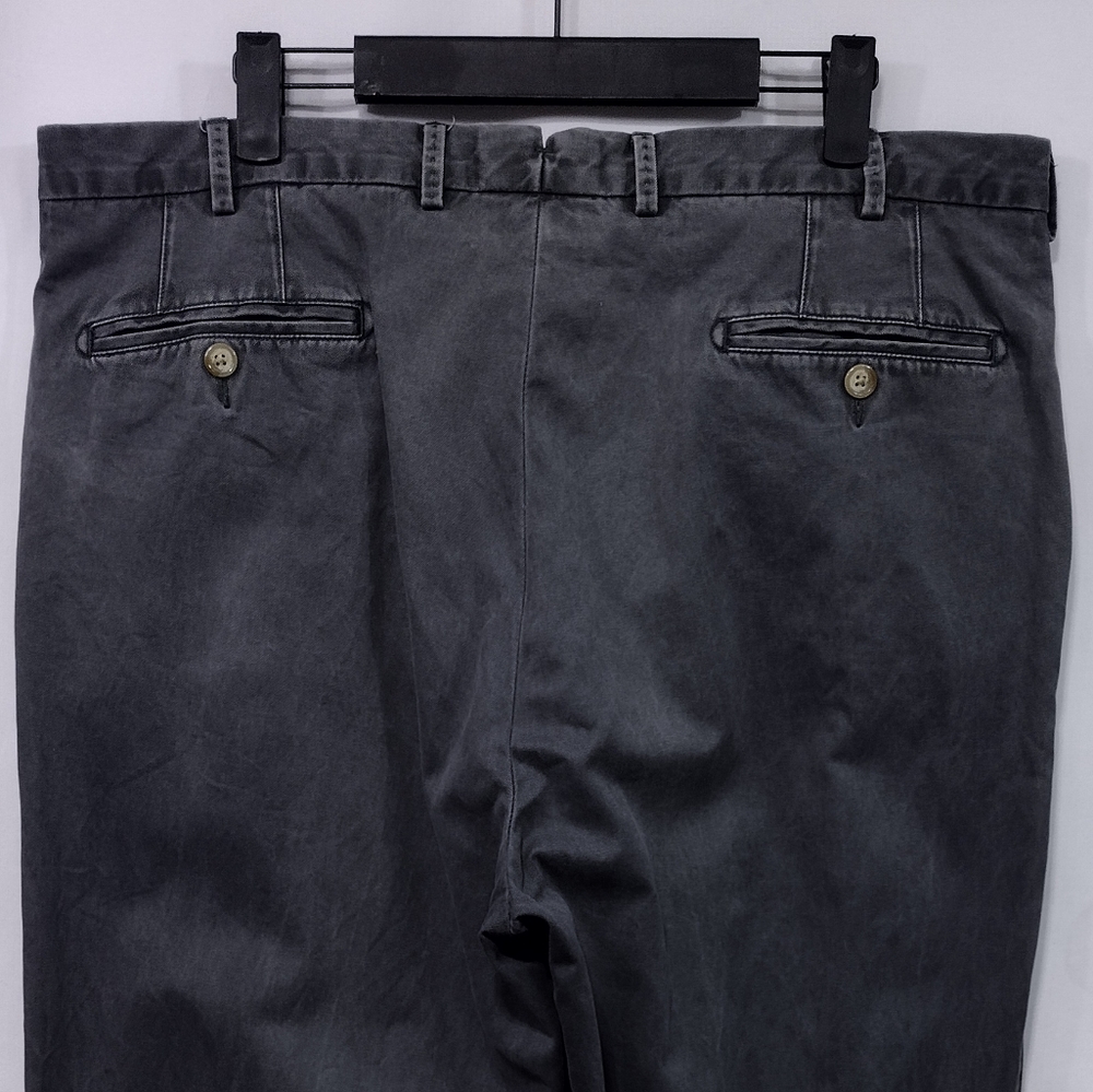 Vintage Peter Millar Pima Cotton Pants Mens 36 Gray Casual Comfy Retro 90s Y2K - Picture 6 of 7
